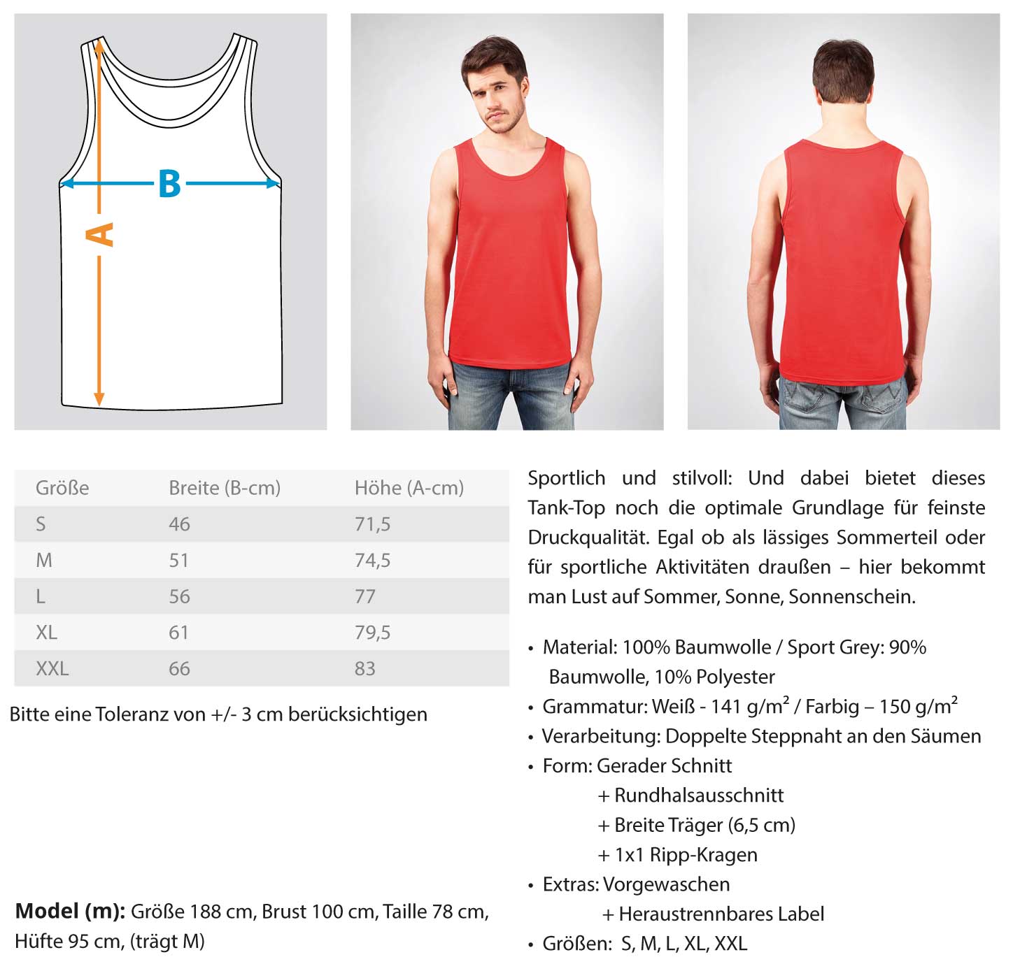 Team Hawara - Herren Tanktop - Mesure